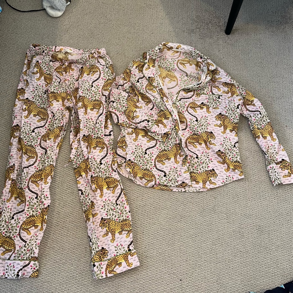 Printfresh Bagheera Long Sleep Set in blush